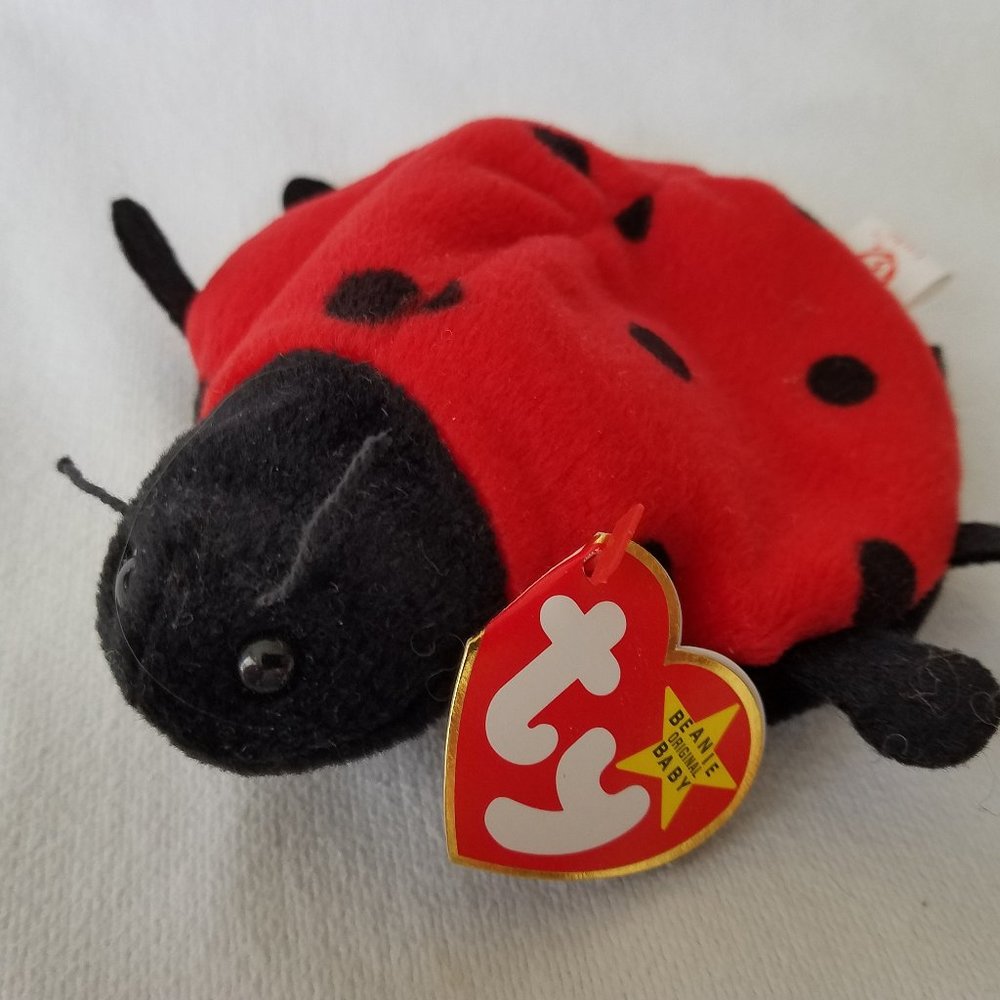 TY Beanie Babies Lucky The Lady Bug #4040 1995, Vtg, Collectible, Retired